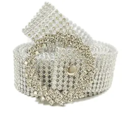 Transparent crystal belt - 120 cmBelts