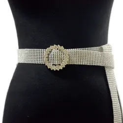 Transparent crystal belt - 120 cmBelts