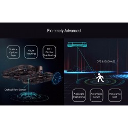 HOSHI 007PRO - 5G WiFi FPV 4K camera - optical flow - GPS F - foldable airselfie RC Quadcopter - two batteriesDrones