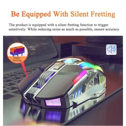 Wireless optical mouse - 1600DPI - USB - 2.0 receiverMouses