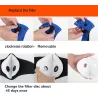 PM2.5 activated carbon filter mouth mask - double air valve - anti dust & pollutionMouth masks