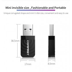1300Mbps Mini wireless adapter - windows XP/Vista/7/8/10 - Mac OSUSB memory