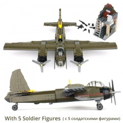 Military Ju-88 bombing plane - building block set - 559 piecesConstruction