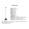 Vintage wall light - long hanging lamp - gold - blackWall lights
