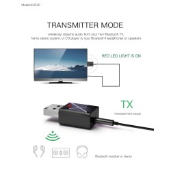 Bluetooth 5.0 - 2 in 1 - bluetooth adapter - transmitter - receiverUSB memory