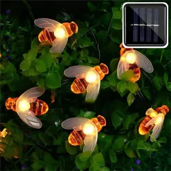 Solar powered - LED string - garland light - outdoor / garden decoration - honey beeStage & events lighting