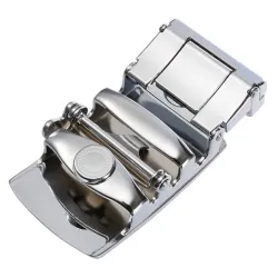 Genuine leather belt with automatic buckle - blueBelts