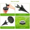 4 pieces - solar powered lamps - 8 LED - waterproof garden lightLights & lighting