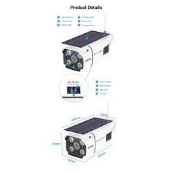 ESCAM QF260 - WiFi - wireless - IP67 - 1080P 2.0MP - solar powered - PIR - security cameraHome security