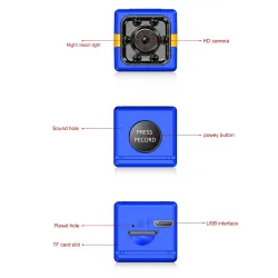 1080P - full HD camera with microphone - auto focus - night vision - motion detectionAudio Camera Video