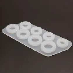 8Pcs - Assorted Sizes Ring - Silicone Mold - Resin JewelryToys