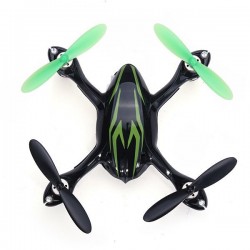 Hubsan X4 H107C - Upgraded 2.4G - 4CH - RC Drone Quadcopter - Mode 2 (Left Hand Throttle) - Black GreenDrones
