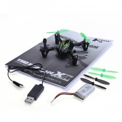 Hubsan X4 H107C - Upgraded 2.4G - 4CH - RC Drone Quadcopter - Mode 2 (Left Hand Throttle) - Black GreenDrones