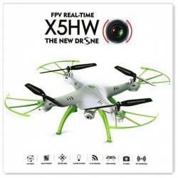 Syma X5HW - WIFI - FPV - HD Camera - 2.4G - 4CH - 6 Axis - RC Drone Quadcopter - Green Mode 2 (Left Hand Throttle)Drones
