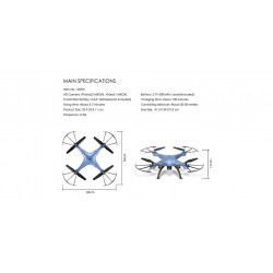 Syma X5HW - WIFI - FPV - HD Camera - 2.4G - 4CH - 6 Axis - RC Drone Quadcopter - Green Mode 2 (Left Hand Throttle)Drones