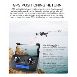 ZLRC SG906 PRO 2 - GPS - 5G - WIFI - 4K HD Camera - 3-Axis Gimbal - Brushless - Foldable - Without MegaphoneDrones