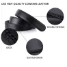 Fashionable leather belt with automatic buckleBelts