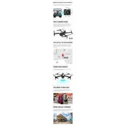 VISUO K1 - 5g - wifi - fpv - gps - 4k hd dual camera - brushless - foldableDrones