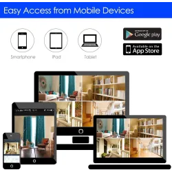 5 MP - 1920P HD - wireless security camera - two way audio - WiFi - support Onvif - waterproofSecurity cameras