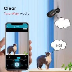 5 MP - 1920P HD - wireless security camera - two way audio - WiFi - support Onvif - waterproofSecurity cameras