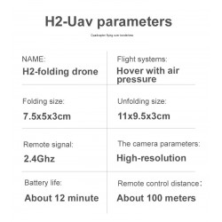 HDRC H2 - wifi - fpv - 4k hd camera - headless mode - 3d - vr modeDrones