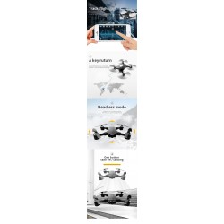 JDRC JD-20S JD20S - WiFi - FPV - Foldable - HD Camera - 0.3MP - Three BatteriesDrones