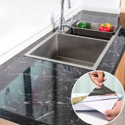 Modern kitchen furniture sticker - self-adhesive tape - waterproof - oil proof - marble patternKitchen