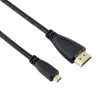 Micro HDMI to HDMI cable - 1080P - Male -Male AdapterCables