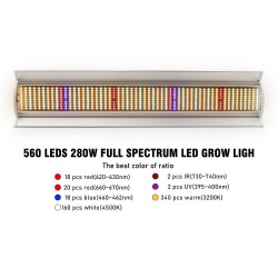 280W - 560 LED - plant grow light - full spectrum - phyto lampGrow Lights