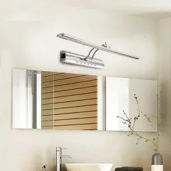 Modern bathroom mirror light with switch - LED lamp - stainless steel - waterproof - 220V - 7W - 9WWall lights