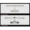 Modern bathroom mirror light with switch - LED lamp - stainless steel - waterproof - 220V - 7W - 9WWall lights