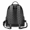 POLO - vintage leather backpack - plaid designBags