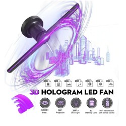 384 LED - 3D fan - 2 arms - hologram projector - advertising display - HiFi - remoteStage & events lighting