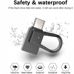 Mini memory stick - dual USB - 3.0 - OTG type-C - waterproof - rotatable- 32GB - 64GB - 128GBUSB memory