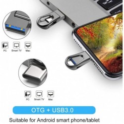 Mini memory stick - dual USB - 3.0 - OTG type-C - waterproof - rotatable- 32GB - 64GB - 128GBUSB memory