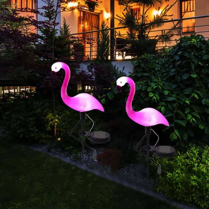 Solar garden lamp - waterproof - LED - neon - flamingo shapeSolar lighting