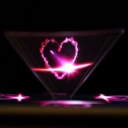 Mini phone projector - pyramid shape - 3D hologramProjectors