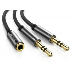 AUX cable Y - audio splitter - 3.5mm - female to 2 maleSplitters