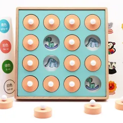 Memory match - chess - educational wooden gamesWooden