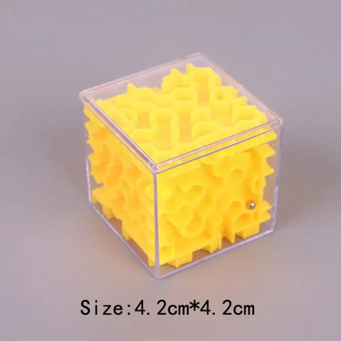 3D maze magic cube - transparent - six-sided puzzle cube - educational toyEducational