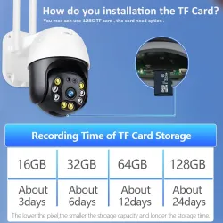 5MP / 2MP - CCTV security camera - HD - 1080P - H.265 - PTZSecurity cameras