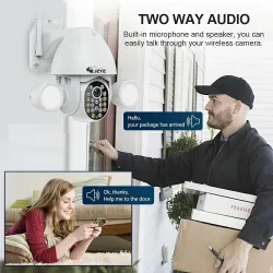 3MP CCTV security camera - PTZ - WiFi - HD - with Google Alexa - waterproofHome security