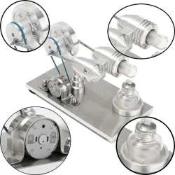 Hot air stirling engine - model - educational toyEducational