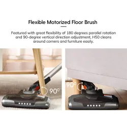 ILIFE H50 - cordless handheld vacuum cleaner - 10KPa suction power - with LED light - 1.2LRobot vacuum cleaner