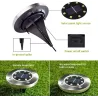 Solar powered ground lamp - garden light - waterproof - LEDSolar lighting