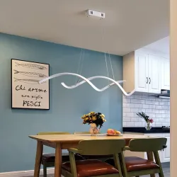 Modern chandelier - ceiling light - LED - dimmable - with remote controller - wavy designCeiling lights
