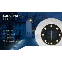 Solar powered ground lamp - garden light - waterproof - LEDSolar lighting