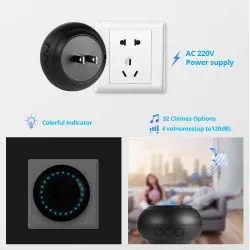 M523 - wireless doorbell kit - with touch button / 32 sounds - waterproof - LEDHome security