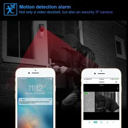 KERUI - 1080P - smart WiFi doorbell - chime - 2MP camera - video intercomHome security