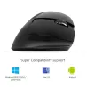 Delux M618Mini GX - 2.4GHz - 6 buttons - wireless mouse - vertical - ergonomic - USBMouses
